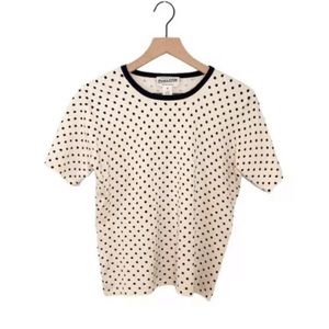 PENDLETON Vintage Polka Dot Silk Sweater Sz M